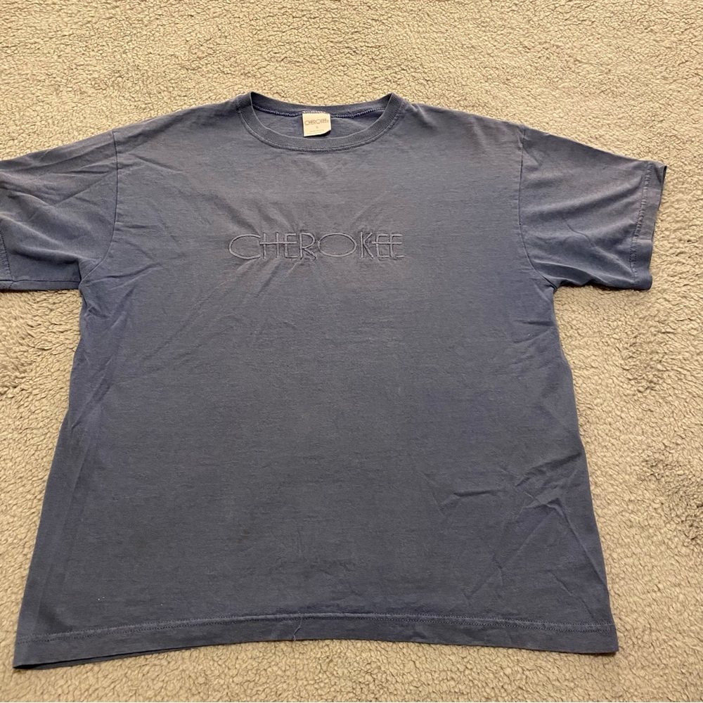 Vintage 90s Cherokee Embroidered T-Shirt Size S Made In USA Y2k